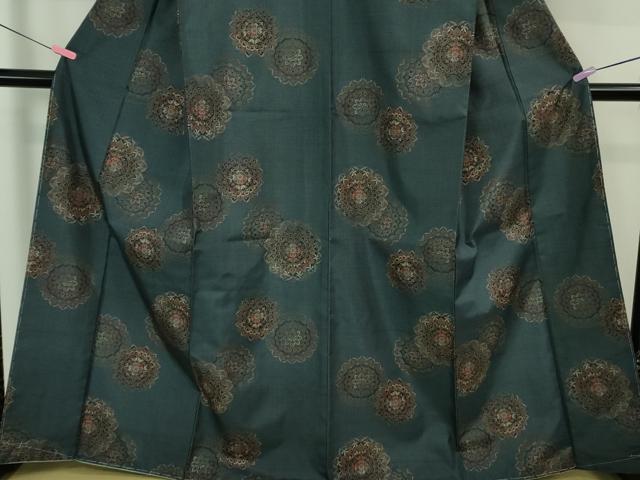 平和屋着物●極上　都喜ヱ門　本場大島紬　正倉院花文　藤絹織物謹製　逸品　未使用　DZAB3491kh6