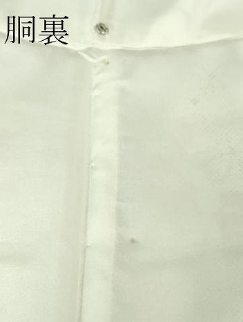 平和屋着物●極上　本場大島紬　白大島　9マルキ　クローバー　てんとう虫　逸品　DZAB3492kh6