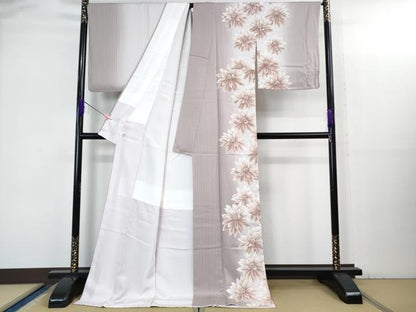 平和屋着物●極上　訪問着　花間道　暈し染め　反端付き　ロング丈　逸品　DZAB3500kh6