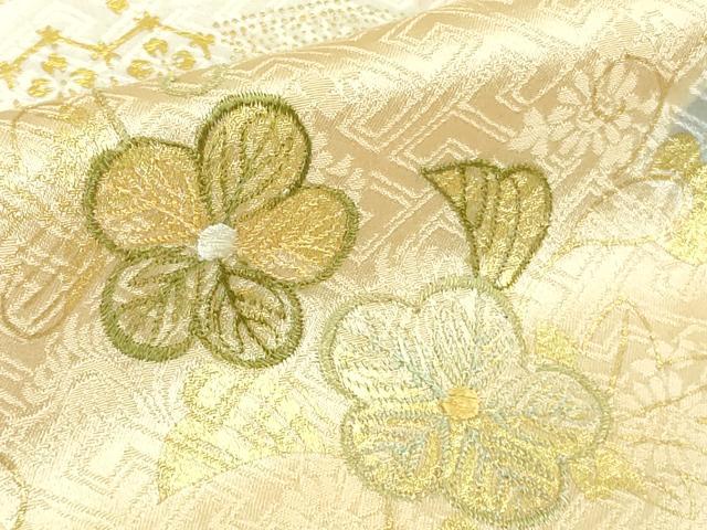 平和屋本店●極上　創業460年・千總　訪問着　駒刺繍　草花文　金彩　小田急百貨店扱い　逸品　DZAB3511kh6