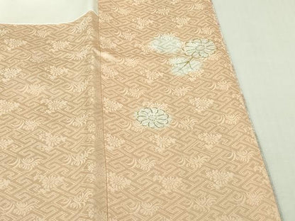 平和屋本店●極上　創業460年・千總　訪問着　駒刺繍　草花文　金彩　小田急百貨店扱い　逸品　DZAB3511kh6