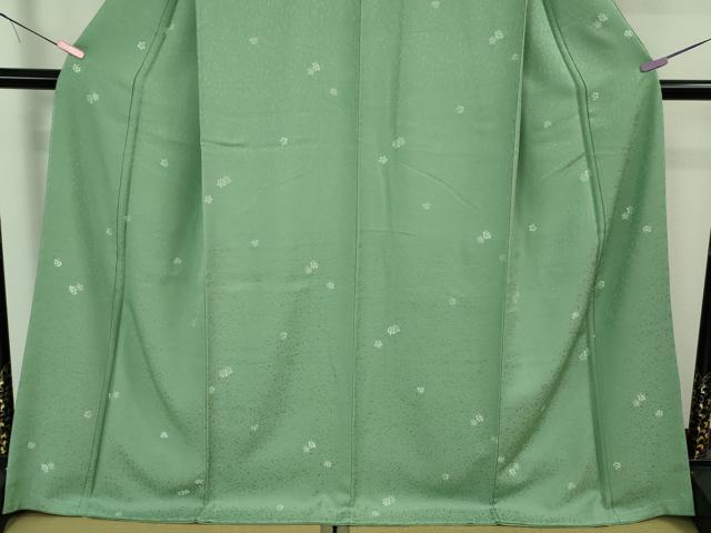 平和屋着物●極上　お召　舞花文　薄青色地　鈴乃屋扱い　逸品　未使用　DZAB3514kh6