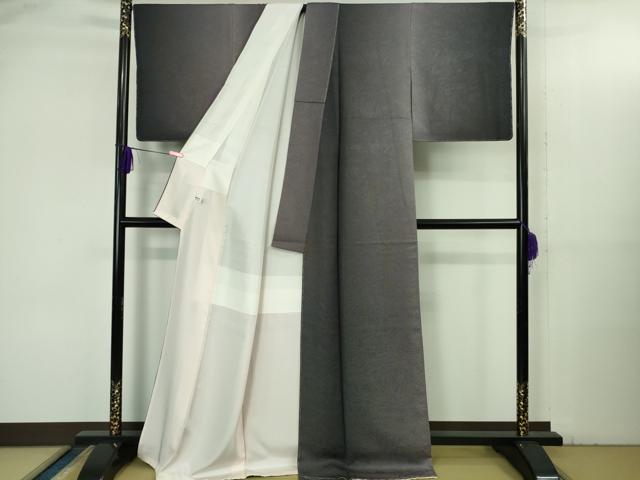 平和屋着物●極上　小紋　吉祥墨流　暈し染め　反端付き　逸品　未使用　DZAB3516kh6