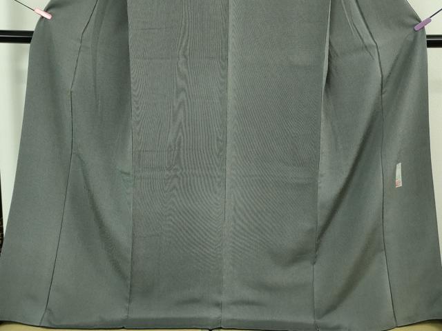 平和屋着物●極上 伝統工芸師 服部光擴 江戸小紋 万筋 羊羹色×藍墨茶色 逸品 DZAB3525kh6