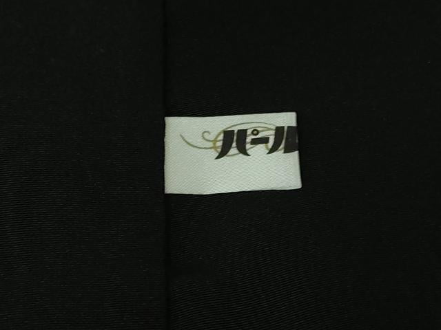 平和屋着物●極上 小紋 絞り 変わり市松 黒地 逸品 未使用 DZAB3526kh6
