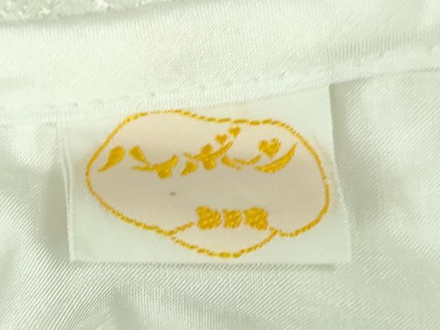 平和屋本店[]極上　中国三大刺繍 汕頭刺繍 スワトウ刺繍 お宮参り ケープ ロングケープ　祝着　草花　羽二重白地　洋装　逸品　DZAB3530kh6