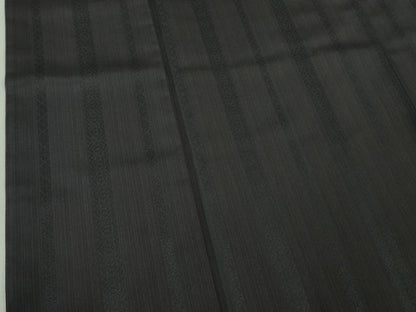 平和屋着物●極上 献上紬 博多織 青褐色地 逸品 DZAB3535kh6