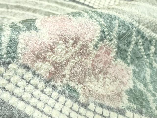 平和屋本店●極上　名門　藤娘きぬたや・総絞り　訪問着　樹林文　落款有り　逸品　DZAB3559kh6