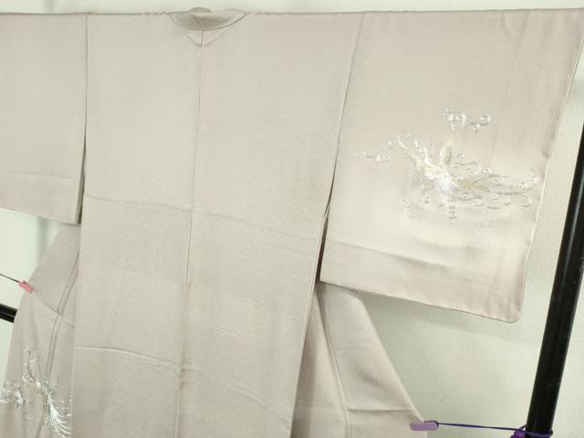 平和屋本店●極上 金彩友禅 卓越技能者・名工・和田光正 訪問着 鳳凰 淡紅藤色地 暈し染め 金銀彩 京都きもの友禅扱い 逸品 DZAB3561kh6