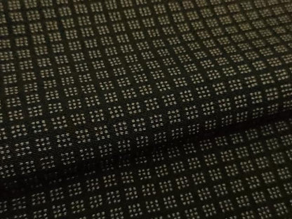 平和屋本店●極上 伝統工芸師 服部光擴 江戸小紋 きもの古今傳 錐彫り匠の技 格子 ロング丈 反端付き 逸品 DZAB3577kh6