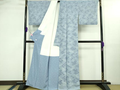 平和屋本店●極上　人間国宝　小宮康孝　付下げ小紋　重ね山　鮫小紋柄　鈴乃屋扱い　逸品　未使用　DZAB3578kh6