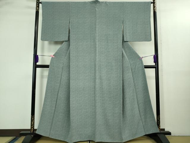平和屋本店●極上　人間国宝　小宮康孝　江戸小紋　縁起物　藍鼠色地　三越扱い　逸品　DZAB3580kh6