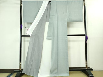 平和屋本店＊極上 夏物 江戸小紋 絽 両面染 立涌間道 理幸好み 反端付き 逸品 未使用 DZAB3581kh6