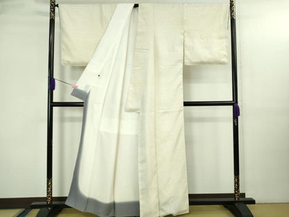 平和屋本店●極上 結城ちぢみ 奥順謹製 はたおり娘 手緒里 証紙付き 逸品 DZAB3589kh6