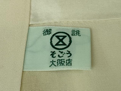 平和屋本店●極上　本場結城紬　重要無形文化財　100亀甲　唐草文　そごう百貨店扱い　証紙付き　逸品　DZAB3591kh6