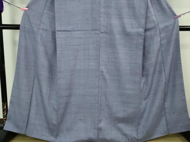 平和屋本店●極上　浦野理一　経節紬　色無地　紅掛花色　逸品　DZAB3594kh6