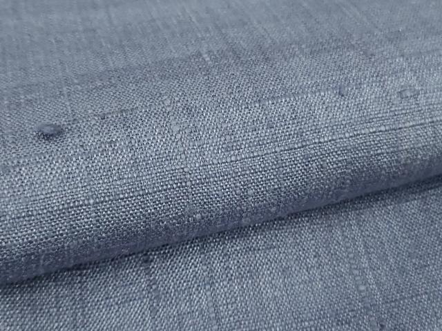 平和屋本店●極上　浦野理一　経節紬　色無地　紅掛花色　逸品　DZAB3594kh6