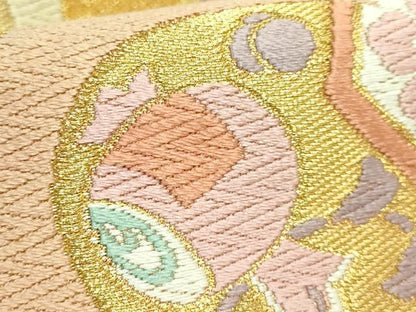 平和屋着物●極上　西陣　川島織物　六通柄　本袋帯　唐織　宝尽くし　松竹梅　金糸　逸品　DZAB3646kh6