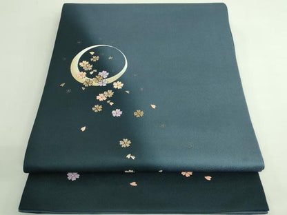 平和屋着物●極上　金彩友禅　卓越技能者・名工・和田光正　太鼓柄袋帯　光正高蒔絵　金銀彩　逸品　DZAB3654kh6