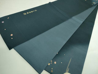 平和屋着物●極上　金彩友禅　卓越技能者・名工・和田光正　太鼓柄袋帯　光正高蒔絵　金銀彩　逸品　DZAB3654kh6