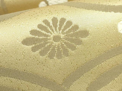 平和屋着物●極上　六通柄袋帯　唐織　花菱文　金糸　逸品　DZAB3678kh6