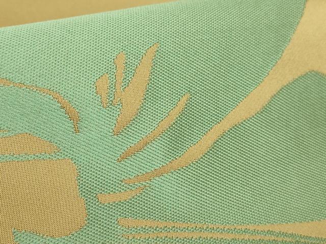 平和屋着物●極上　世界的人形師　辻村寿三郎　ジュサブロー　六通柄袋帯　舞蝶文　桑染色地　逸品　DZAB3682kh6