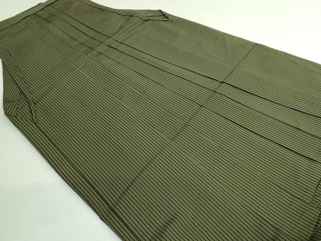 平和屋着物●極上　男性　馬乗り袴　縞　逸品　DZAB3691kh6