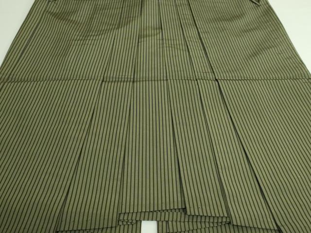 平和屋着物●極上　男性　馬乗り袴　縞　逸品　DZAB3691kh6