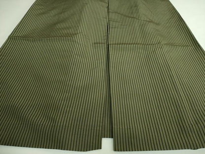 平和屋着物●極上　男性　馬乗り袴　縞　逸品　DZAB3691kh6