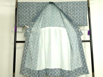 平和屋着物●極上　男性　銀座もとじ　長襦袢　無双仕立て　荒磯　たとう紙付き　逸品　DZAB3692kh6