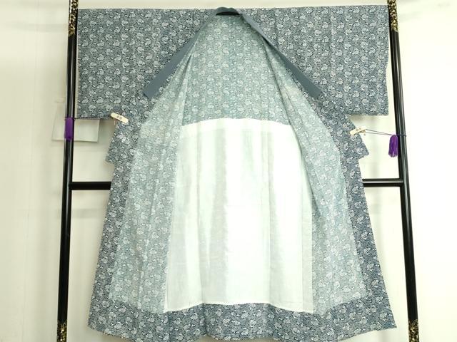平和屋着物●極上　男性　銀座もとじ　長襦袢　無双仕立て　荒磯　たとう紙付き　逸品　DZAB3692kh6