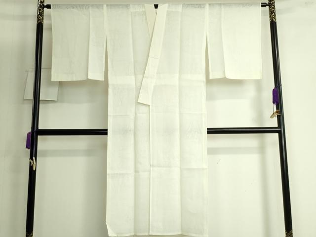平和屋着物＊夏物 長襦袢 小千谷ちぢみ 杜若紋紗 麻 生成り色 逸品 DZAB3695kh6
