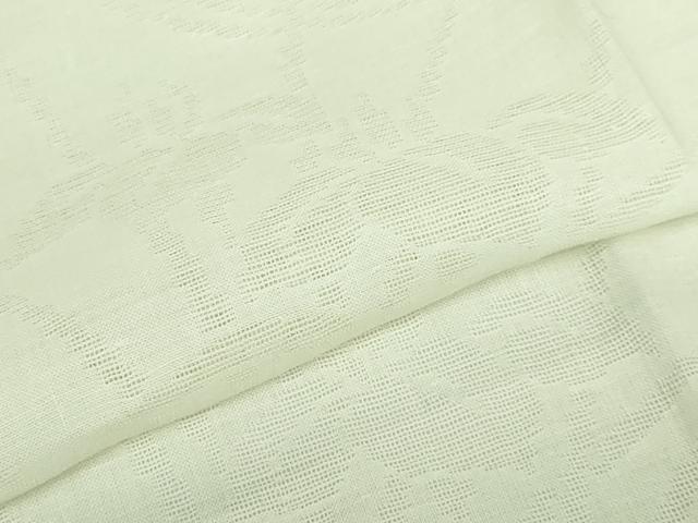 平和屋着物＊夏物 長襦袢 小千谷ちぢみ 杜若紋紗 麻 生成り色 逸品 DZAB3695kh6
