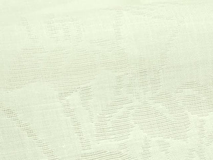 平和屋着物＊夏物 長襦袢 小千谷ちぢみ 杜若紋紗 麻 生成り色 逸品 DZAB3695kh6