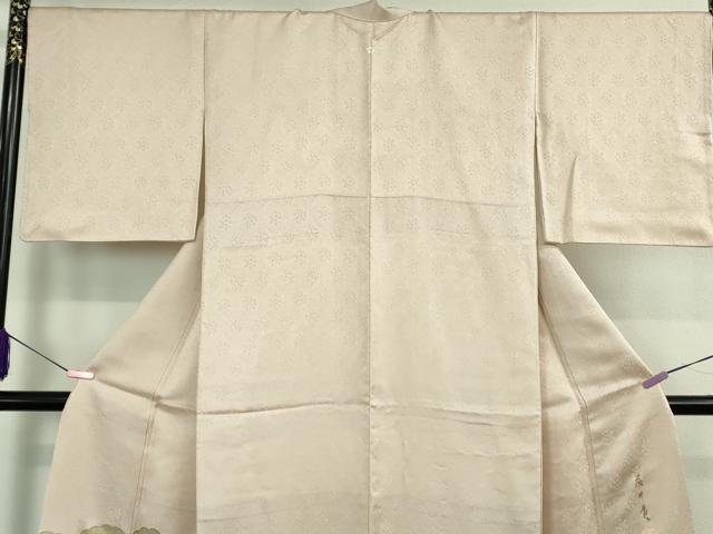 平和屋本店●極上 皇室献上作家 藤井寛 色留袖 駒刺繍 雲重ねエ霞 薄桜色地 金彩 逸品 DZAB3703kh6