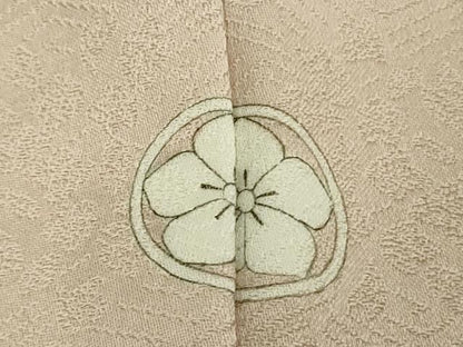 平和屋本店●極上 皇室献上作家 藤井寛 色留袖 駒刺繍 雲重ねエ霞 薄桜色地 金彩 逸品 DZAB3703kh6