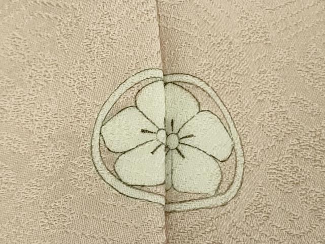 平和屋本店●極上 皇室献上作家 藤井寛 色留袖 駒刺繍 雲重ねエ霞 薄桜色地 金彩 逸品 DZAB3703kh6
