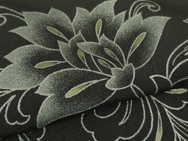平和屋本店●極上　ジャパンオートクチュール　渡辺雪三郎　訪問着　草花文　蝉色地　金銀彩　逸品　DZAB3713kh6