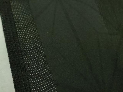 平和屋本店＊極上　夏物　男性　児島廣和　アトリエ 聖jin苑　小紋　紗　市松　麻の葉　黒地　反端付き　逸品　DZAB3715kh6
