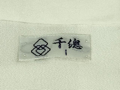 平和屋本店●極上 創業460年・千總 訪問着 駒刺繍 花筏 黄朽葉色地 暈し染め 金彩 鬼しぼ縮緬 逸品 DZAB3720kh6