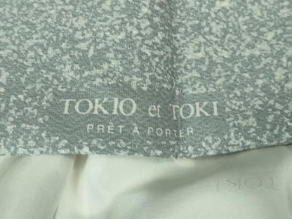 平和屋本店●極上　人間国宝　羽田登喜男　TOKIOetTOKI　訪問着　鴛鴦　枝垂れ花　暈し染め　金銀彩　逸品　DZAB3722kh6