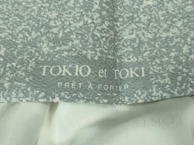 平和屋本店●極上　人間国宝　羽田登喜男　TOKIOetTOKI　訪問着　鴛鴦　枝垂れ花　暈し染め　金銀彩　逸品　DZAB3722kh6