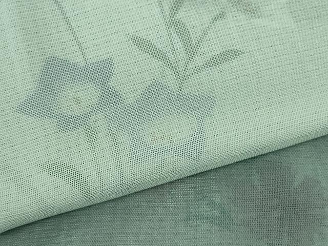 平和屋本店▽極上　訪問着　無双　紗袷　紗×絽　手描き　秋草文　暈し染め　逸品　DZAB3725kh6