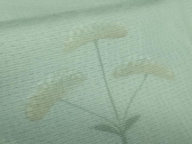 平和屋本店▽極上　訪問着　無双　紗袷　紗×絽　手描き　秋草文　暈し染め　逸品　DZAB3725kh6