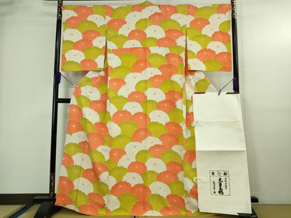 平和屋本店●極上　銀座　志ま亀　付下げ　菊尽くし　たとう紙付き　逸品　DZAB3729kh6