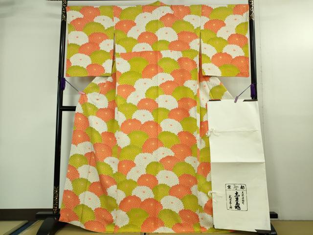 平和屋本店●極上　銀座　志ま亀　付下げ　菊尽くし　たとう紙付き　逸品　DZAB3729kh6