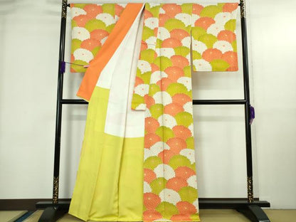 平和屋本店●極上　銀座　志ま亀　付下げ　菊尽くし　たとう紙付き　逸品　DZAB3729kh6