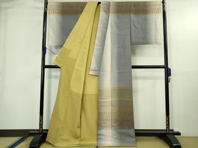 平和屋本店●極上　花織　紬　訪問着　逸品　DZAB3732kh6