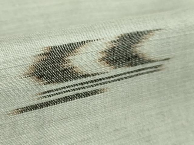 平和屋本店▽希少　重要無形文化財　本場久米島紬　単衣　ゆうな染　手織　逸品　DZAB3737kh6