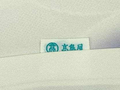 平和屋本店●極上　名門　藤娘きぬたや　本場大島紬　白大島　訪問着　絞り　9マルキ　名物裂風景花文　高島屋扱い　逸品　DZAB3742kh6